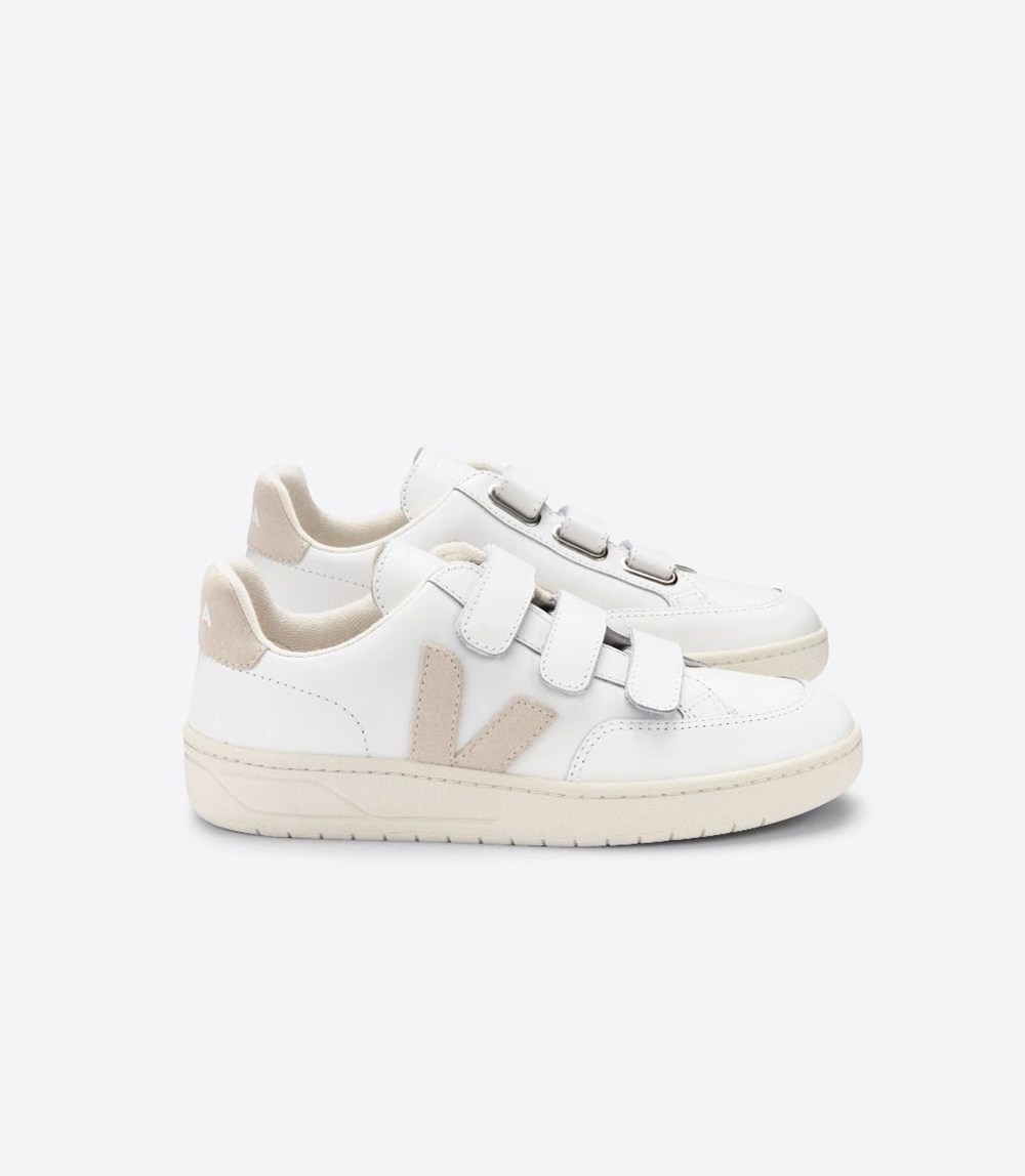 Tenis Veja Mujer - V-Lock Cuero - Blancos - 024KFNYES